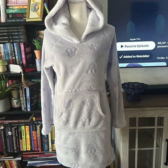 Disney Size small Purple and white hooded sleep dress lounge dress - Picture 1 of 6